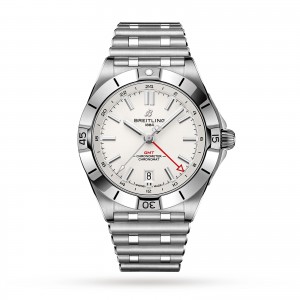 Breitling Chronomat automaattinen GMT 40 valkoinen soittaa katsella A32398101A1A1