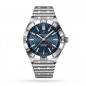 Breitling Chronomat automaattinen GMT 40 sininen kellotaulu katsella A32398101C1A1