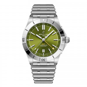 Breitling Chronomat automaattinen GMT Giannis Antetokounmpo 40mm miesten katsella vihreä A32398A11L1A1