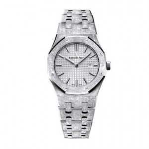 audemars piguet kuninkaallinen tammi himmeä kulta 33 mm jalokivisarja 67653bc.gg.1263bc.01