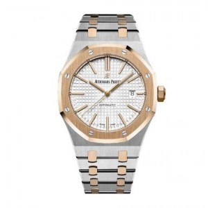 audemars piguet royal oak itsestään käämitys kaksi sävy 41 mm valkoinen 15400sr.oo.1220sr.01